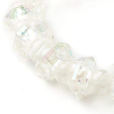 Ensembles de bracelets extensibles en perles acryliques transparentes à facettes pour enfants(BJEW-JB06220)-5