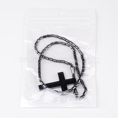 17.5 inch Non-Magnetic Synthetic Hematite Necklace(X-IMN009)-6