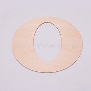Unfinished Wood Shape, Customizable, Letter, Letter.O, 29.8x29.7x0.2cm(WOOD-WH0109-01O)