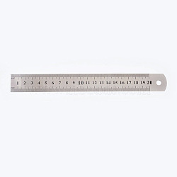 Stainless Steel Ruler, 15/20/30cm Metric Rule Precision Double Sided Measuring Tool School & Educational Supplies, Stainless Steel Color, 229x26x0.5mm(TOOL-L004-05B)