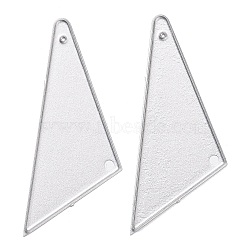 Carbon Steel Cutting Dies Stencils, for DIY Leather Making, Triangle, Matte Platinum Color, 55x26mm(DIY-WH0158-14B)