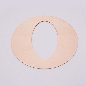 Unfinished Wood Shape, Customizable, Letter, Letter.O, 29.8x29.7x0.2cm