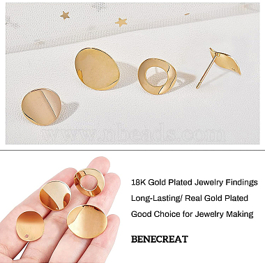 Brass Stud Earring Findings(KK-BC0006-45G)-3