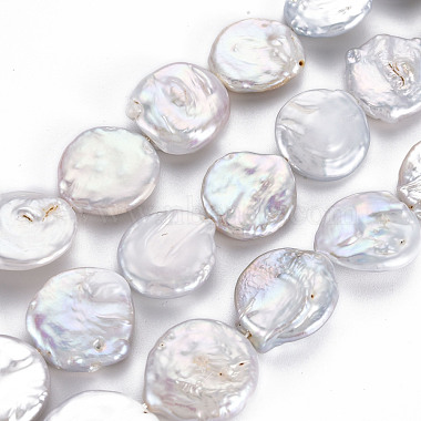 Chapelets de perles en Keshi naturel(PEAR-S018-06A)-2