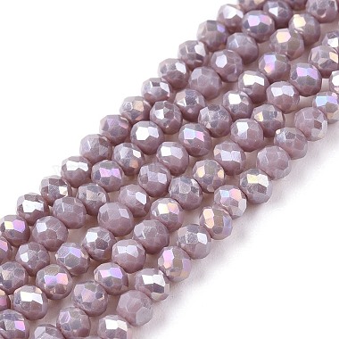 Medium Purple Rondelle Glass Beads