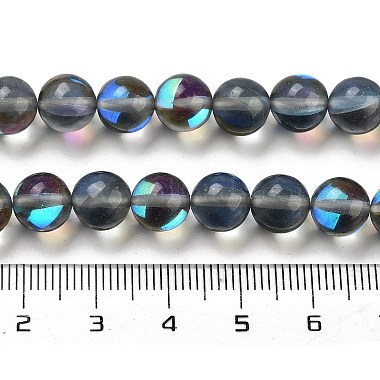 des billes de verre transparentes(GLAA-B022-8mm-08)-4