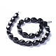 Natural Shungite Beads Strands(G-L505-41)-2