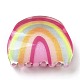 Rainbow Shaped Acrylic Claw Hair Clips(X-PHAR-G004-07)-1