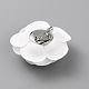 Camellia Shaped Velet Lapel Pin(JEWB-WH0010-50A)-2