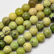Natural Serpentine Round Beads Strands, 8mm, Hole: 1mm, about 46pcs/strand, 15.1 inch(G-F199-05-8mm)
