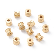 Brass Beads, Long-Lasting Plated, Column, Real 18K Gold Plated, 4x5mm, Hole: 1.6mm(KK-A149-17G)