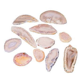 Natural Agate Irregular Nugget Display Decorations, Figurine Home Decoration, Reiki Energy Stone for Healing, 30~100mm