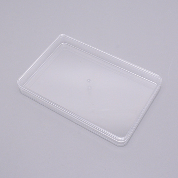 Plastic Box, Transparent, Rectangle, Clear, 18.3x12x2.2cm, Inner size: 17.9x11.7cm