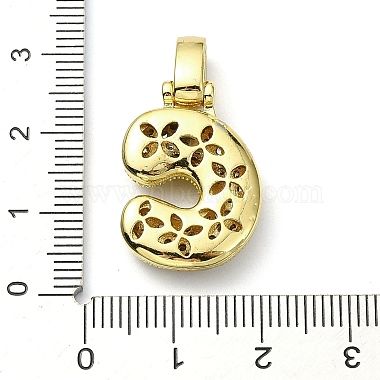 pendentifs en laiton zircon cubique transparent(KK-M279-01G-C)-3