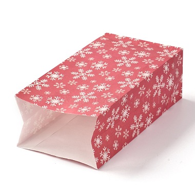 Рождественские тематические прямоугольные бумажные пакеты(CARB-G006-01B)-4