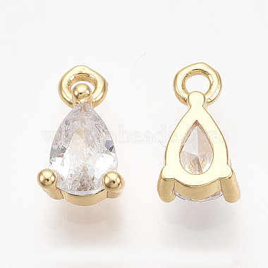 Brass Cubic Zirconia Charms(X-KK-T038-562G-NF)-2