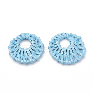 39mm SkyBlue Flat Round Others Pendants