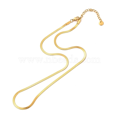 304 Edelstahl Schlangenkette Halsketten(NJEW-F285-01A)-2