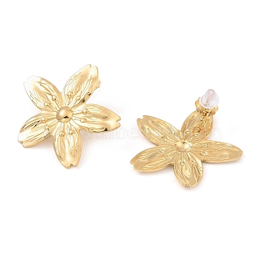 Flower 304 Stainless Steel Stud Earrings for Women(EJEW-Z065-12G-02)-2