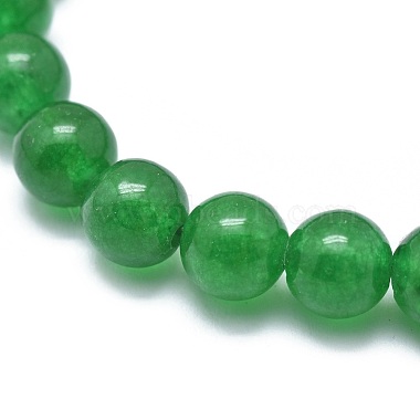 Natural Malaysia Jade(Dyed) Bead Stretch Bracelets(BJEW-K212-C-013)-3