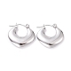 Boucles d'oreilles créoles épaisses en acier inoxydable anti-ternissement 304 pour femmes(EJEW-G293-22P)-1