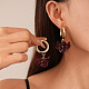Flower Alloy & Acrylic Dangle Stud Earrings(FS-WG3E8C4-03)-3