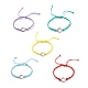 Adjustable Koran Waxed Polyester Cord Bracelets(AJEW-JB01131-02)-1