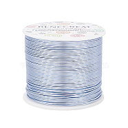 Round Aluminum Wire, Cornflower Blue, 17 Gauge, 1.2mm, about 380.57 Feet(116m)/roll(AW-BC0001-1.2mm-22)