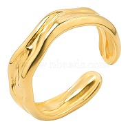 Minimalist Serpent Stainless Steel Ring Open Cuff Rings for Women, Golden(ZX5128-2)