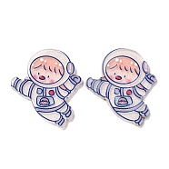 Cartoon Acrylic Cabochons, Astronaut, WhiteSmoke, 33.5x28x2mm(MACR-P021-B04)