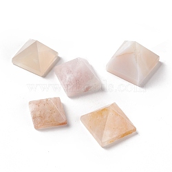 Natural Cherry Blossom Agate Healing Pyramids, for Stress Reduce Healing Meditation, 14.5~20x15~19x11~16mm(G-F719-60)