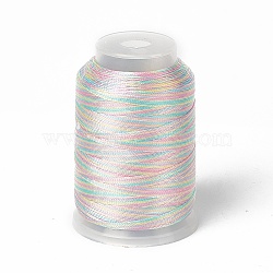 3-Ply Segment Dyed Nylon Thread Cord, DIY Material for Jewelry Making, Colorful, 0.3mm, about 546.81 Yards(500m)/Roll(NWIR-F011-01B)