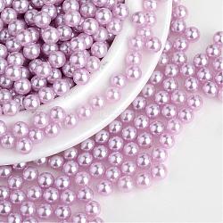 Imitation Pearl Acrylic Beads, No Hole, Round, Plum, 5mm, about 5000pcs/bag(OACR-S011-5mm-Z11)