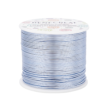 Round Aluminum Wire, Cornflower Blue, 17 Gauge, 1.2mm, about 380.57 Feet(116m)/roll