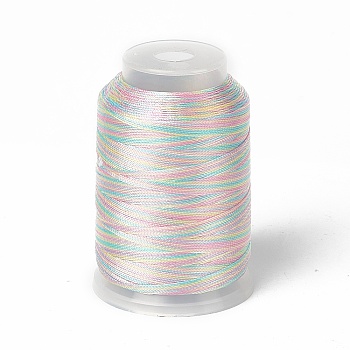 3-Ply Segment Dyed Nylon Thread Cord, DIY Material for Jewelry Making, Colorful, 0.3mm, about 546.81 Yards(500m)/Roll