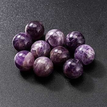 Natural Amethyst Crystal Ball, Reiki Energy Stone Display Decorations for Healing, Meditation, Witchcraft, 16mm