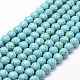 Faceted Synthetical Turquoise Beads Strands(X-G-F382-8mm-01)-1