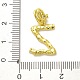 Rack Plating Brass Micro Pave Cubic Zirconia European Dangle Charms(KK-L210-015G-Z)-3