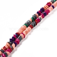 Handmade Lampwork Beads Strands, Mixed Shapes, Colorful, 1.5~5x4~5x2.5~3mm, Hole: 1mm, about 132~158pcs/strand, 15.75 inch(40cm)(LAMP-F022-01C)