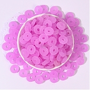Plastic Linking Rings, Imatation Soft Candy, Donut, Plum, 15x5mm(KY-WH0025-13A)