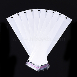(Holiday Stock-Up Sale)Pearl Film Cellophane Bags, OPP Material, Self-Adhesive Sealing, with Hang Hole, Rectangle, White, 31~31.2x6cm, Unilateral Thickness: 0.045mm, Inner Measure: 26~26.2x6cm(OPC-S019-08C)