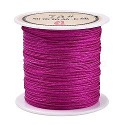 40 Yards Nylon Chinese Knot Cord, Nylon Jewelry Cord for Jewelry Making, Camellia, 0.6mm(NWIR-C003-01B-03)