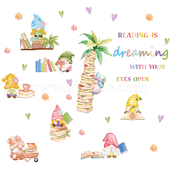 PVC Wall Stickers, Wall Decoration, Gnome, 390x980mm, 2 sheets/set(DIY-WH0228-1078)