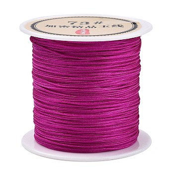 40 Yards Nylon Chinese Knot Cord, Nylon Jewelry Cord for Jewelry Making, Camellia, 0.6mm