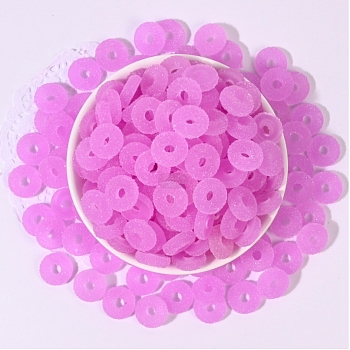 Plastic Linking Rings, Imatation Soft Candy, Donut, Plum, 15x5mm
