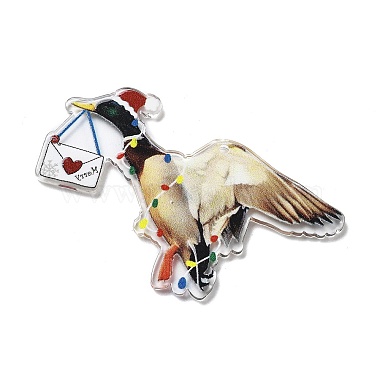 Mixed Color Bird Acrylic Pendants