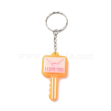 Envelope Key with Word I Love You Resin Charms Keychain(KEYC-JKC00386)-2