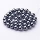 10MM Black AAA Grade Round Non-Magnetic Synthetic Hematite Beads Strands(X-G-H1070-1)-2