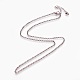 Collar de cadena de hierro rolo haciendo(KK-F763-08R)-1