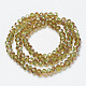 Chapelets de perles en verre galvanoplastique(EGLA-A034-T6mm-J02)-2